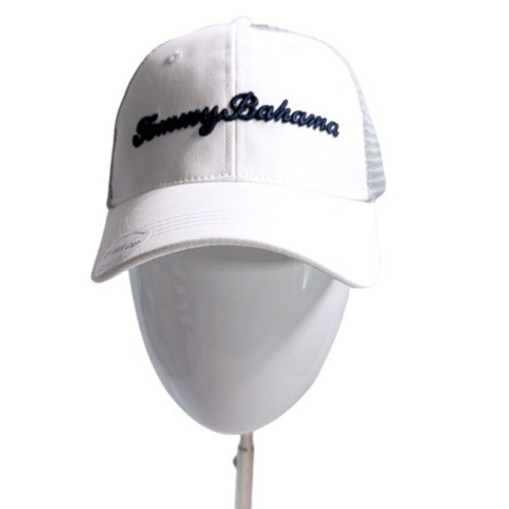 Tommy Bahama Logo Trucker Hat White Grey Mesh Snapback Baja Margarita Recipe NWT